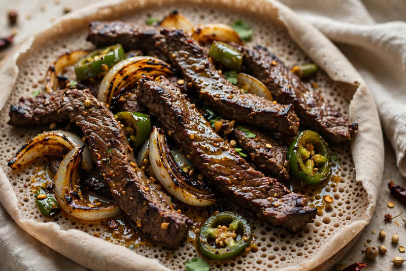 Photo of Zilzil Tibs, a dinner recipe from FluentFuel