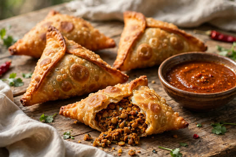 Photo of Sambusa, a snack recipe from FluentFuel