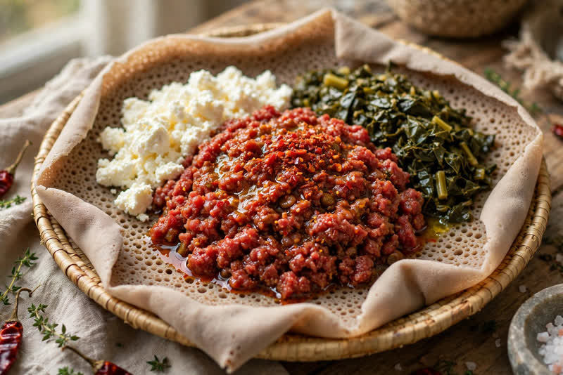 Photo of Kitfo, a dinner recipe from FluentFuel