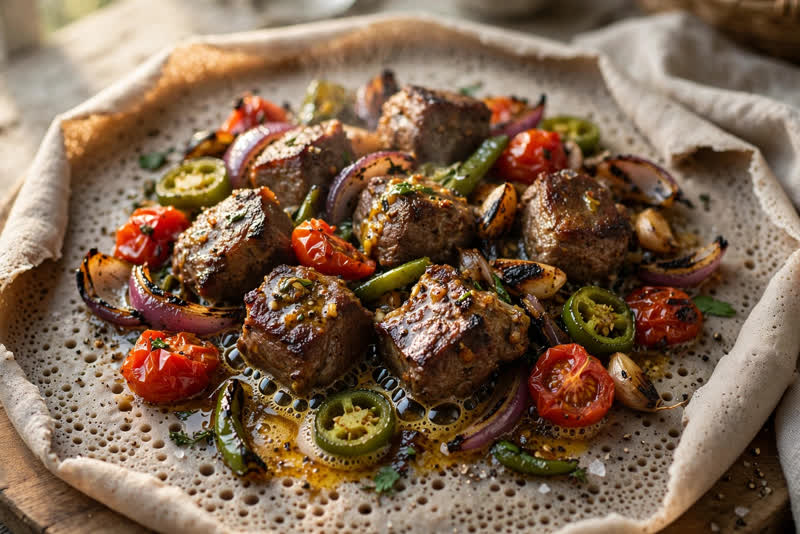 Photo of Yebeg Tibs, a dinner recipe from FluentFuel