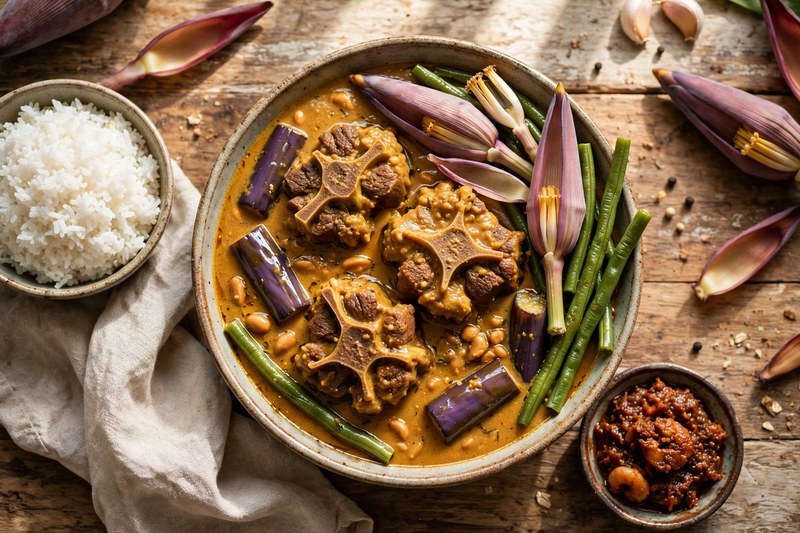 Photo of Slow Kare-Kare with Bagoong, a dinner recipe from FluentFuel