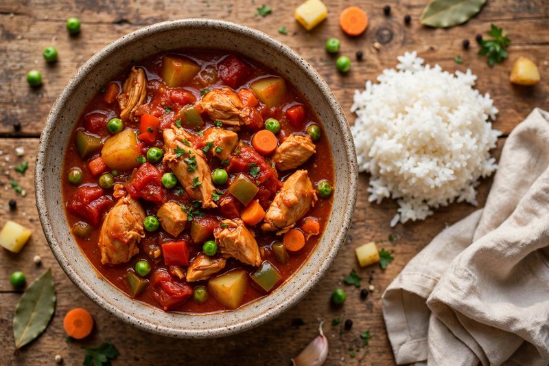 Photo of Chicken Caldereta, a dinner recipe from FluentFuel