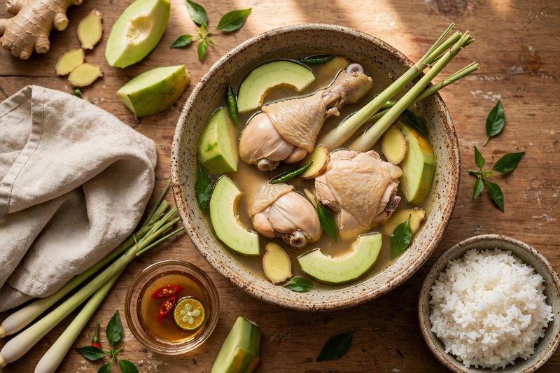 Photo of Ginger-Forward Chicken Tinola, a dinner recipe from FluentFuel