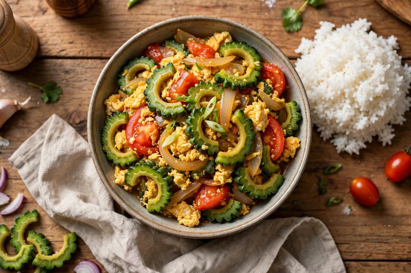 Photo of Ginisang Ampalaya with Egg, a dinner recipe from FluentFuel