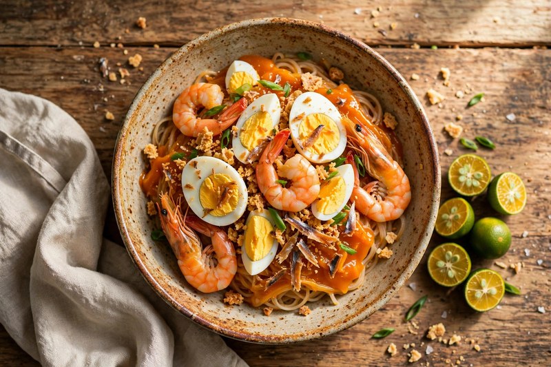 Photo of Pancit Palabok, a lunch recipe from FluentFuel