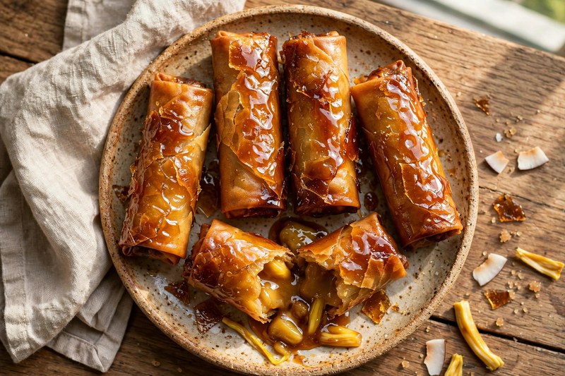 Photo of Caramelized Banana Turon, a snack recipe from FluentFuel
