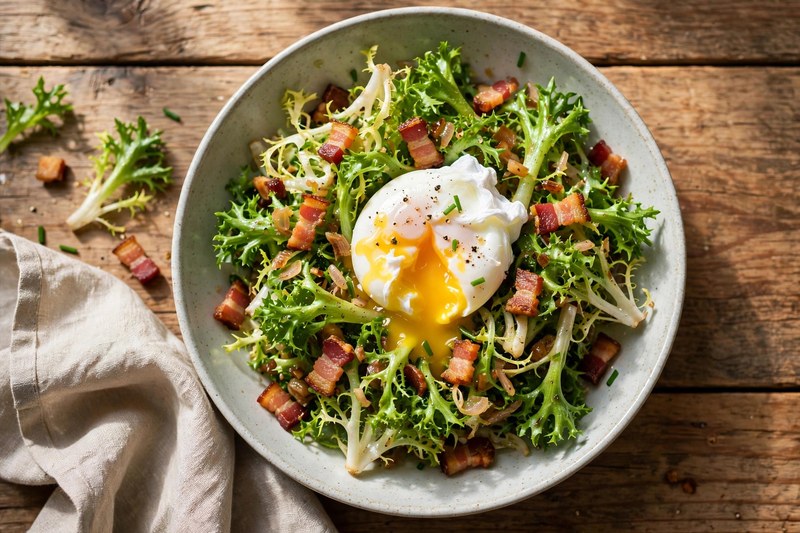 Photo of Salade Lyonnaise, a lunch recipe from FluentFuel