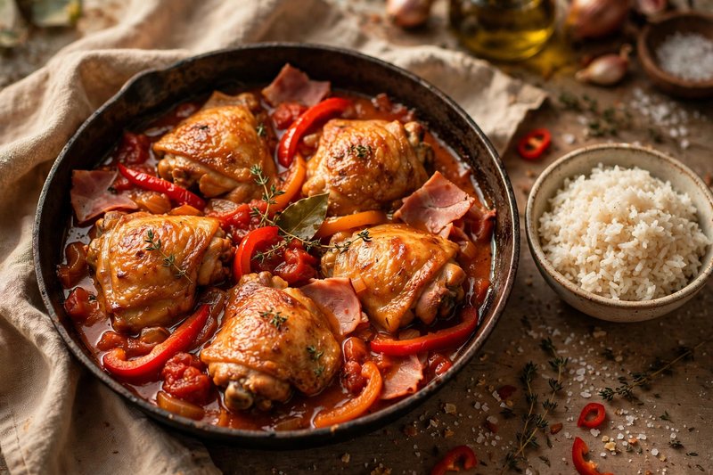 Photo of Poulet Basquaise, a dinner recipe from FluentFuel