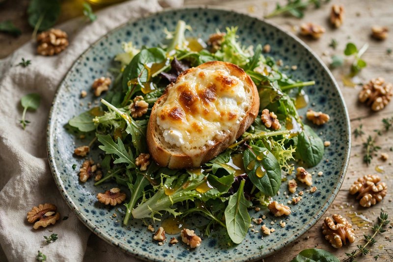 Photo of Salade de Chèvre Chaud, a lunch recipe from FluentFuel