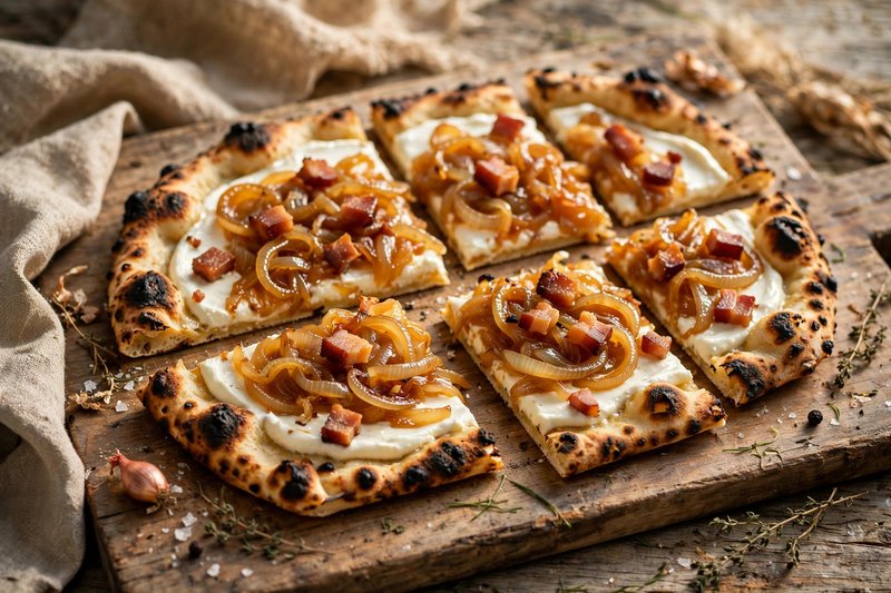Photo of Tarte Flambée, a dinner recipe from FluentFuel