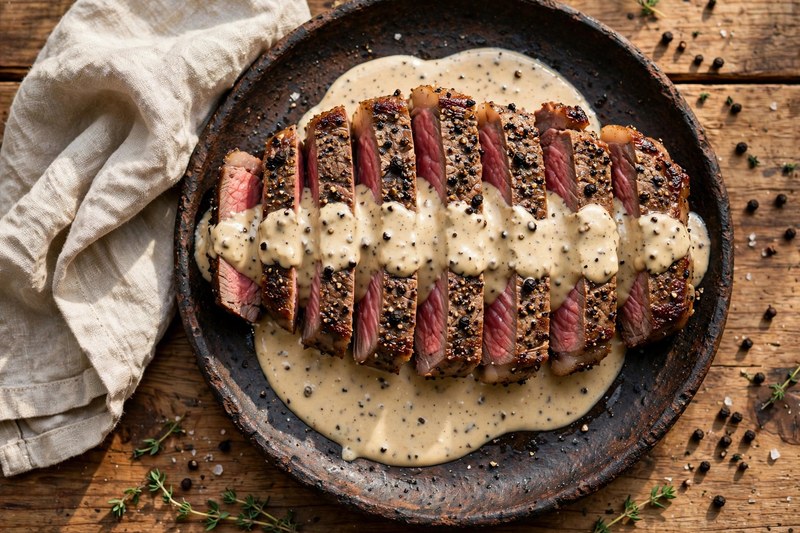Photo of Steak au Poivre, a dinner recipe from FluentFuel
