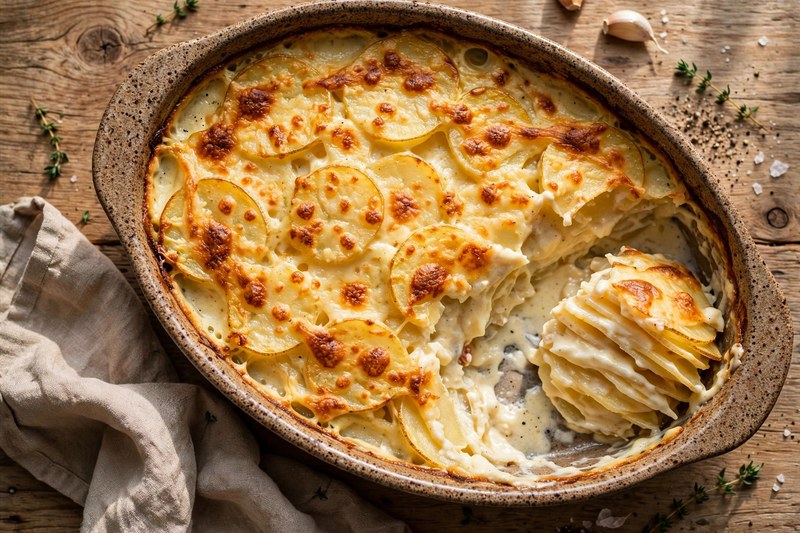 Photo of Gratin Dauphinois, a dinner recipe from FluentFuel