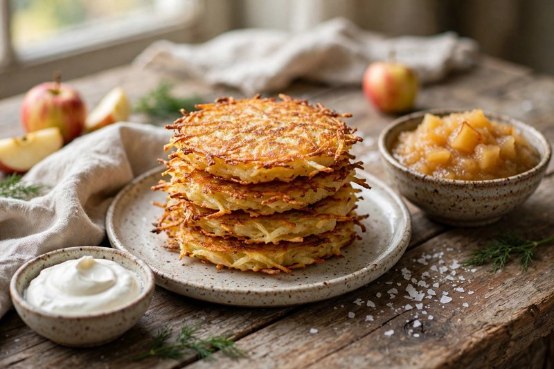 Photo of Kartoffelpuffer — Crispy Potato Pancakes, a lunch recipe from FluentFuel