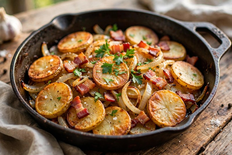 Photo of Bratkartoffeln — Crispy Fried Potatoes, a dinner recipe from FluentFuel
