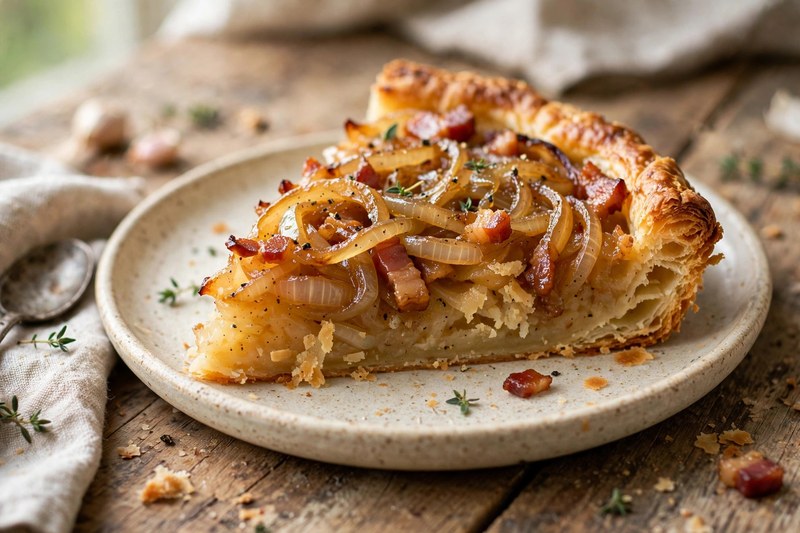 Photo of Zwiebelkuchen — Onion Cake, a lunch recipe from FluentFuel