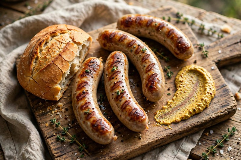 Photo of Thüringer Rostbratwurst mit Senf, a lunch recipe from FluentFuel