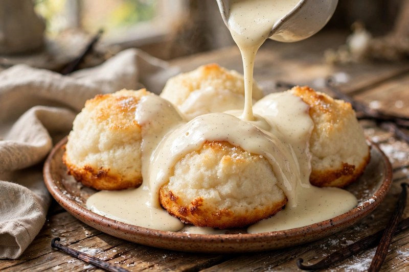 Photo of Dampfnudeln mit Vanillesoße, a dinner recipe from FluentFuel