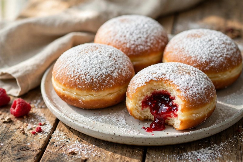 Photo of Berliner Pfannkuchen — Jam Donuts, a snack recipe from FluentFuel