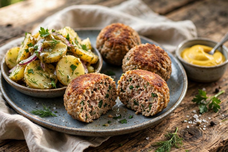 Photo of Frikadellen — Pan-Fried Meatballs, a lunch recipe from FluentFuel