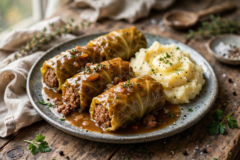 Photo of Kohlrouladen — Cabbage Rolls, a dinner recipe from FluentFuel