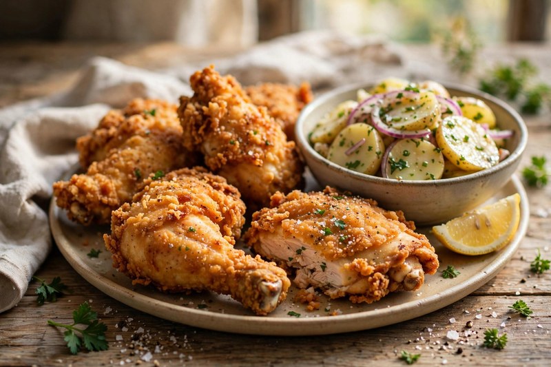 Photo of Backhendl — Austrian Fried Chicken, a dinner recipe from FluentFuel