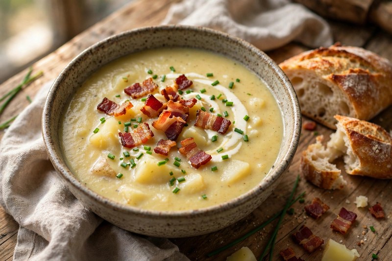 Photo of Kartoffelsuppe — Potato Soup, a lunch recipe from FluentFuel