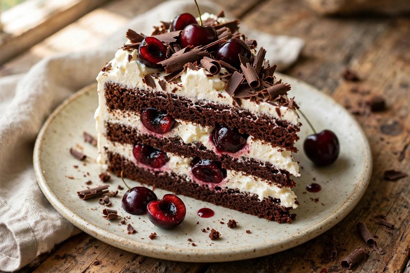 Photo of Schwarzwälder Kirschtorte — Black Forest Cake, a snack recipe from FluentFuel