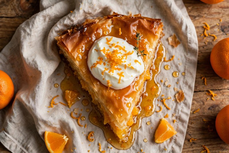 Photo of Portokalopita (Orange Phyllo Cake), a snack recipe from FluentFuel