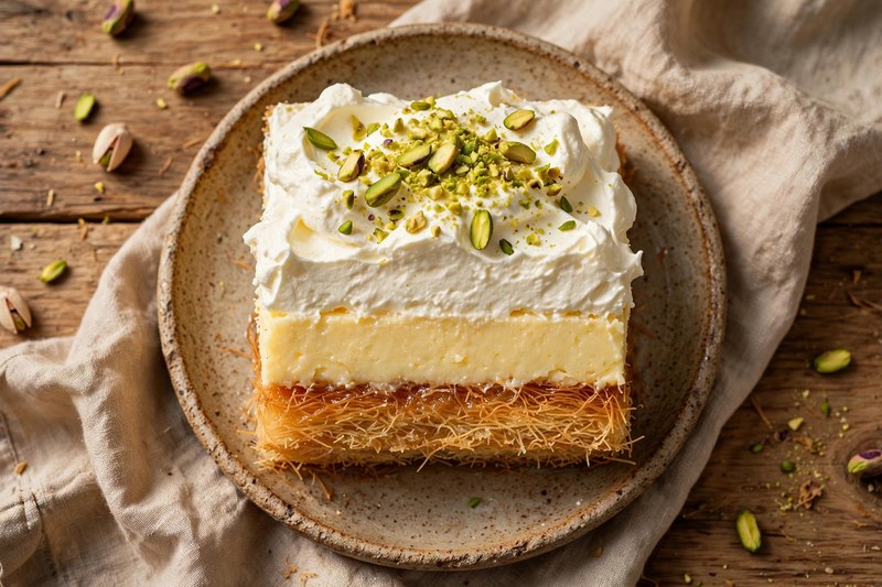 Photo of Ekmek (Custard Kataifi with Cream), a snack recipe from FluentFuel