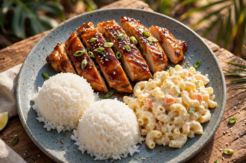 Photo of Teriyaki Chicken Plate, a lunch recipe from FluentFuel