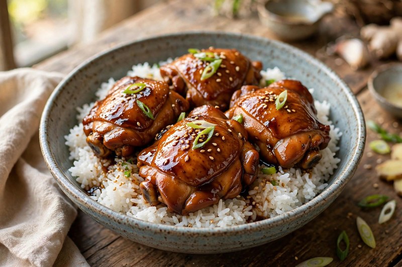 Photo of Shoyu Chicken, a lunch recipe from FluentFuel