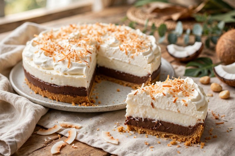 Photo of Haupia Pie, a snack recipe from FluentFuel