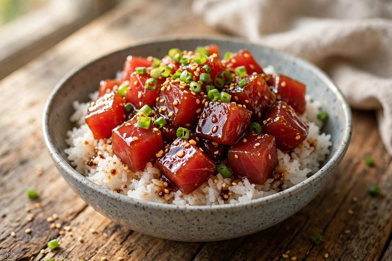 Photo of Classic Ahi Poke, a lunch recipe from FluentFuel