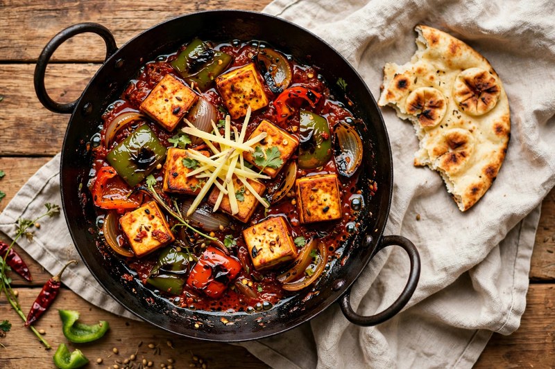 Photo of Kadai Paneer, a dinner recipe from FluentFuel