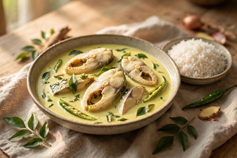 Photo of Fish Moilee, a dinner recipe from FluentFuel