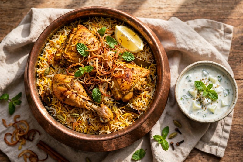 Photo of Hyderabadi Chicken Biryani, a dinner recipe from FluentFuel