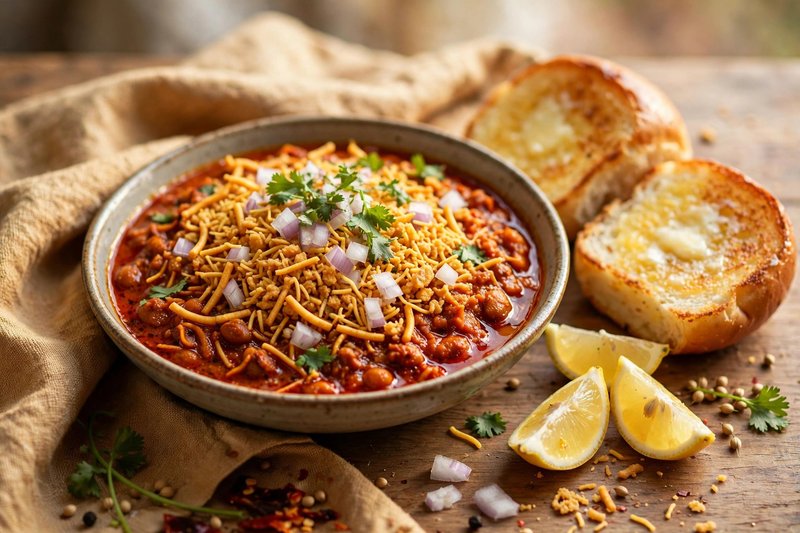 Photo of Misal Pav, a dinner recipe from FluentFuel