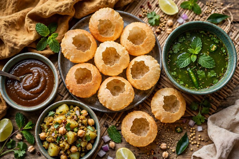 Photo of Pani Puri, a snack recipe from FluentFuel