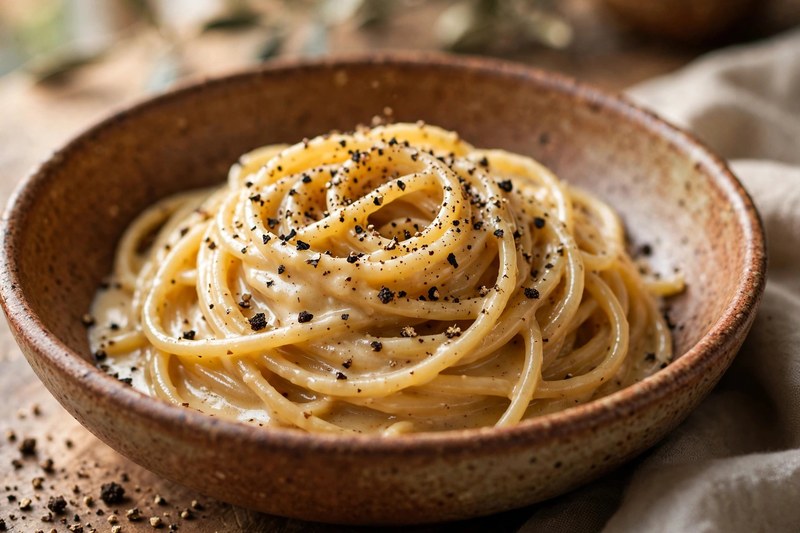 Photo of Cacio e Pepe, a dinner recipe from FluentFuel