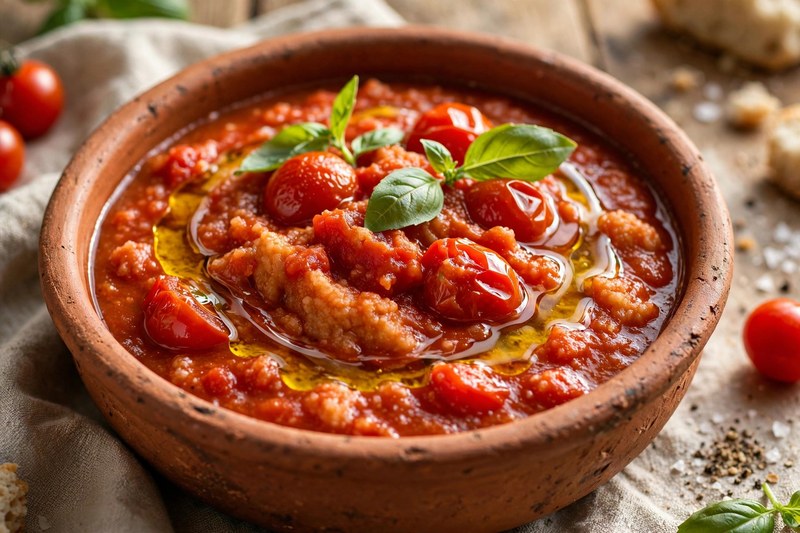 Photo of Pappa al Pomodoro, a lunch recipe from FluentFuel