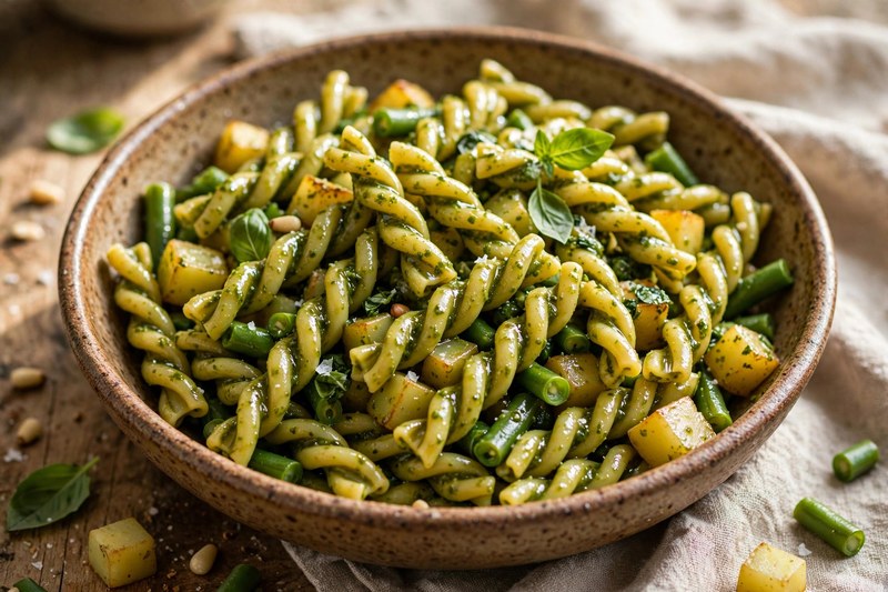 Photo of Trofie al Pesto Genovese, a dinner recipe from FluentFuel