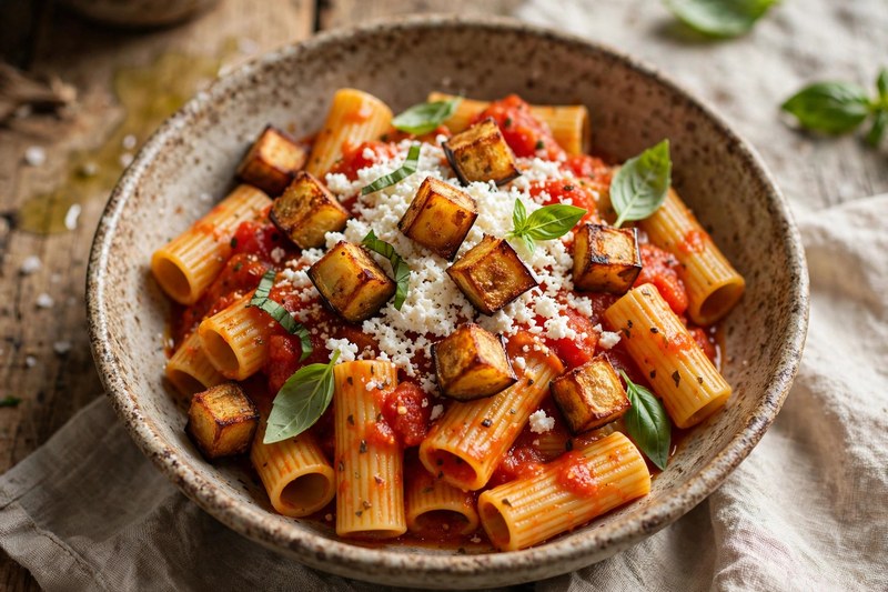 Photo of Pasta alla Norma, a dinner recipe from FluentFuel