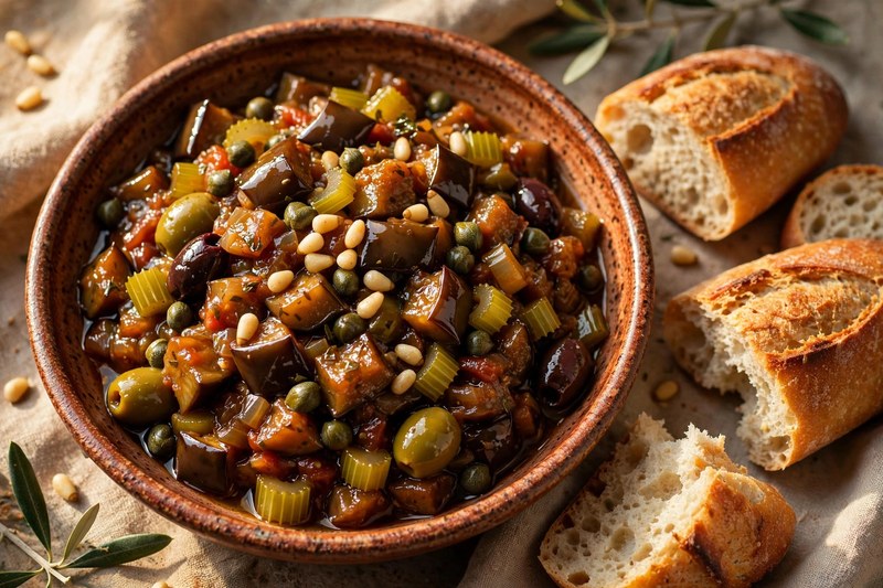 Photo of Caponata Siciliana, a snack recipe from FluentFuel