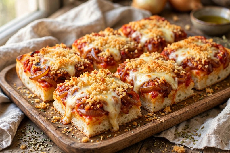 Photo of Sfincione Palermitano, a lunch recipe from FluentFuel