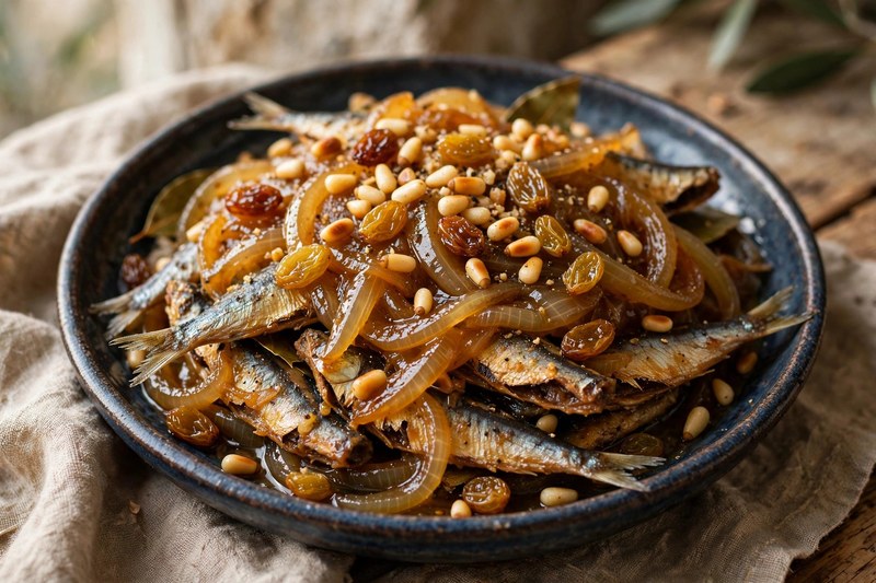 Photo of Sarde in Saor, a lunch recipe from FluentFuel