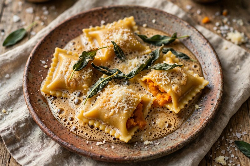 Photo of Tortelli di Zucca Mantovani, a dinner recipe from FluentFuel