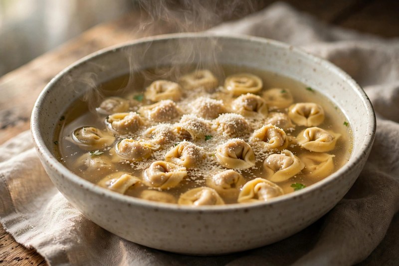 Photo of Tortellini in Brodo, a dinner recipe from FluentFuel