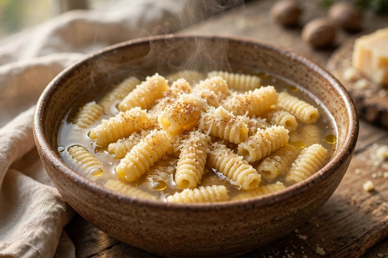 Photo of Passatelli in Brodo, a lunch recipe from FluentFuel