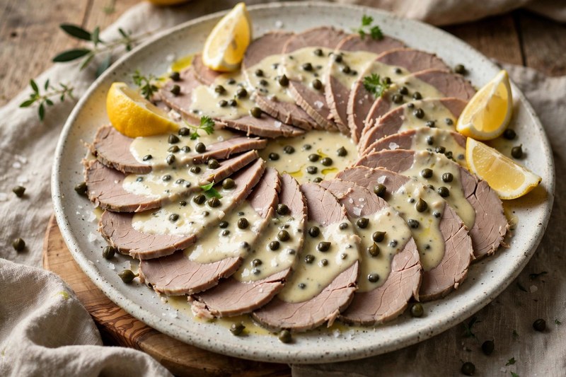 Photo of Vitello Tonnato, a lunch recipe from FluentFuel