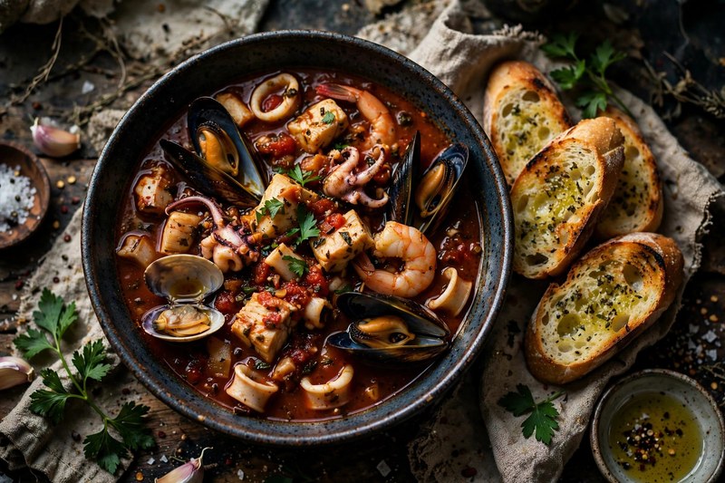 Photo of Cacciucco alla Livornese, a dinner recipe from FluentFuel